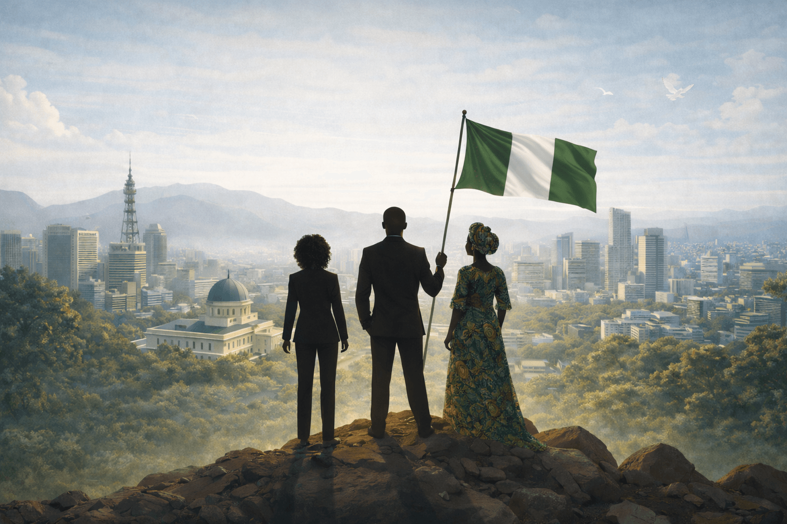 City skyline representing future vision